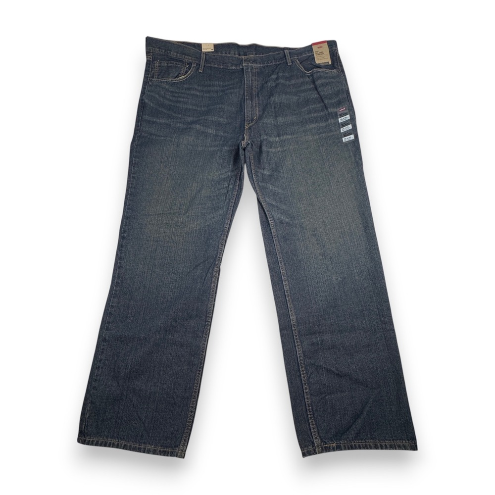 NWT Levis 559 Relaxed Straight Jeans Dark Wash Big & Tall Mens Blue 52x34